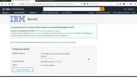 Setup Db2 database on AWS in 10 minutes