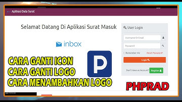 PHPrad Tutorial  - Cara Ganti Logo PHPrad, Cara ganti Icon PHPrad