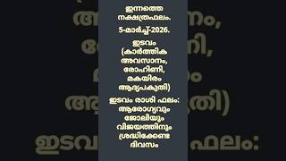 ഇടവം രാശി (കാർത്തിക അവസാനം, രോഹിണി, മകയിരം ആദ്യപകുതി)Today, 05-March-2026, Daily Astrology Malayalam