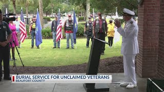 Burial service held for unclaimed veterans