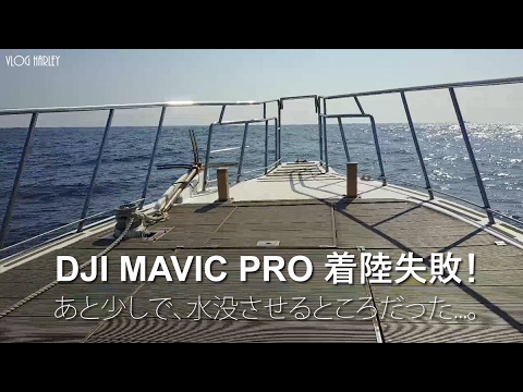 MAVIC PRO 着陸失敗！水没寸前