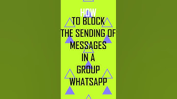 how to block members in WhatsApp group to send messages