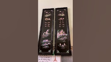 Tranh khảm trai "Cha Mẹ"