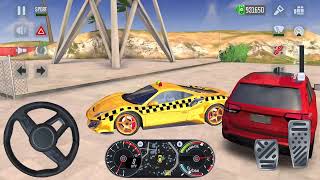 오프로드 스포츠카 택시 운전 자동차 충돌 게임 플레이 - Taxi SIM 2022 evolution NEW Game screenshot 2