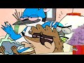 Mordecai & Rigby Smoke Weed (Regular Show Animation)