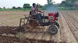 Home made Mini tractor in 10 HP/ploughing the field/