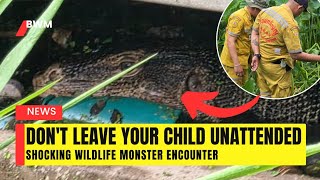 Giant Lizard Devoured Half The Body Bwm News