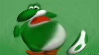 Yoshi dancing to Brazillian music meme but it's earrape and bass boosted
