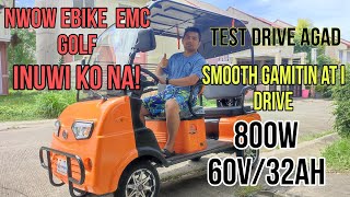 NWOW Ebike EMC Golf 4 Wheels Inuwi ko na | Test Drive Agad | Pahirapan Sa Orange na Kulay