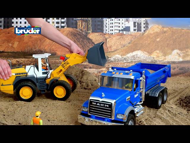 Bruder MACK Granite Tow Truck with Bruder Roadster - Bruder Toys
