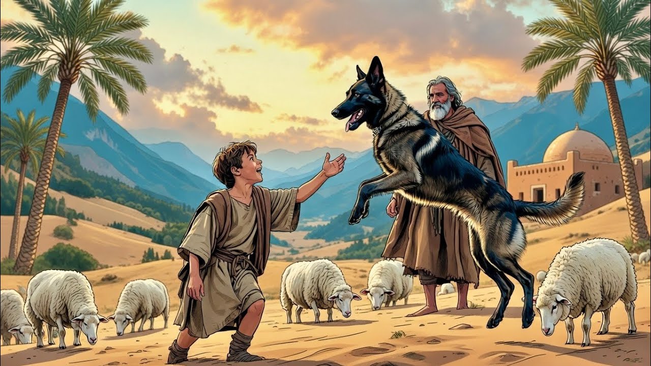 قصة الراعي الأمين والكلاب السود الثلاث.. وبنت السلطان ..!