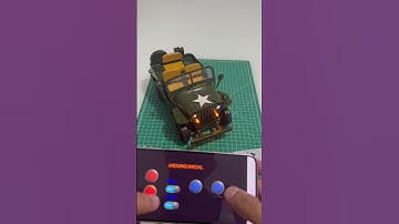 Jeep Willys Arduino Bluetooth #arduino #miniaturas #arduinobrasil
