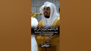 قال ساوي إلى جبل يعصمني من الماء | ياسر الدوسري | سورة هود