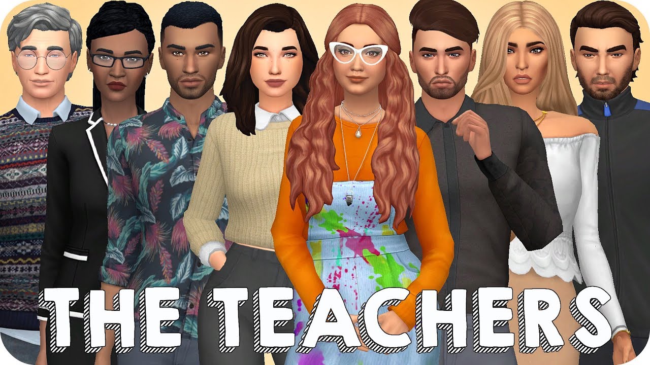 High School Cliques The Teachers Sims 4 Create A Sim Youtube
