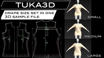 Drape Multiple Sizes   TUKA3D 2021 Feature
