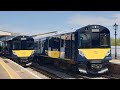 Class 484 departs Brading with a whistle