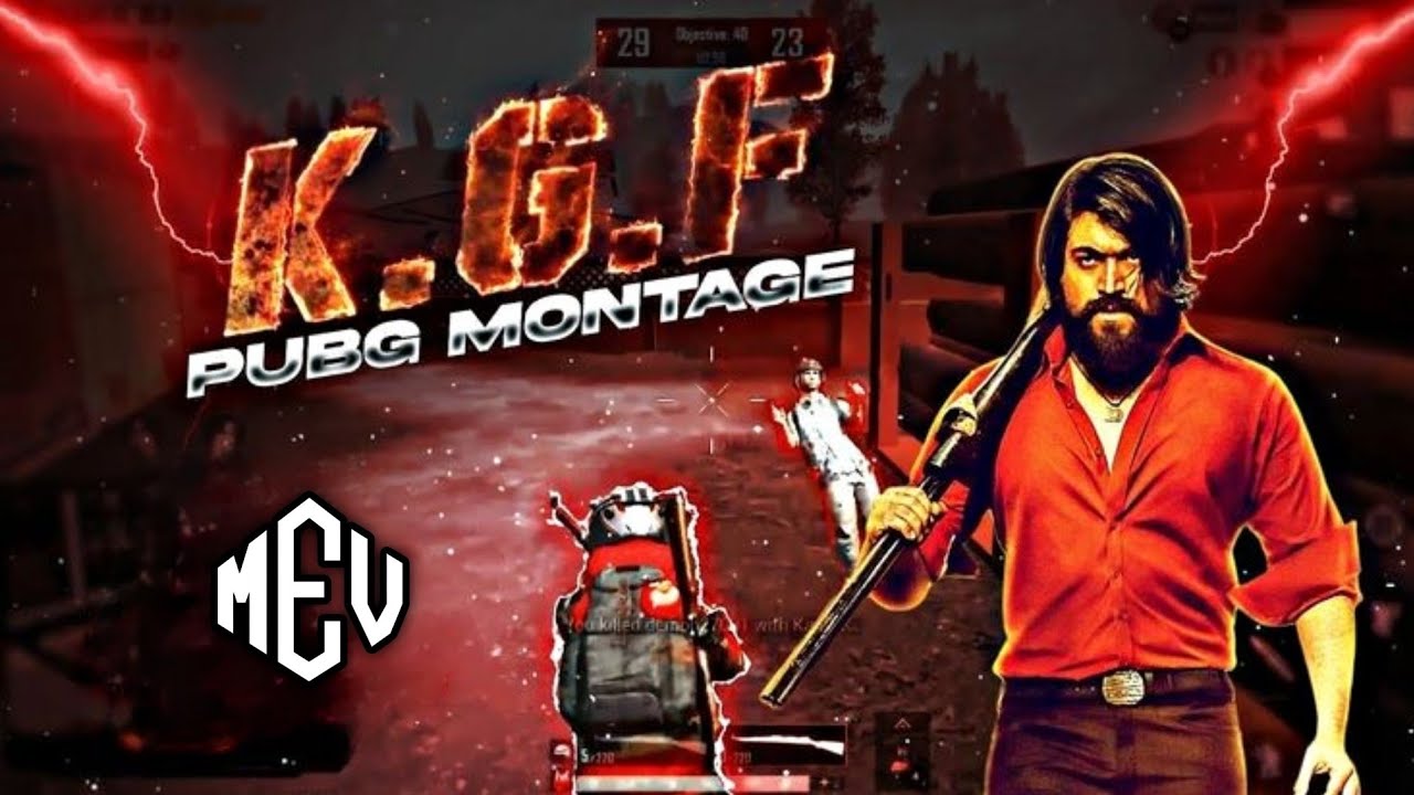 K.G.F PUBG Best Edited MONTAGE  | SALAAM ROCKY BHAI Ft.KGF | @MevGamer7