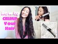 How I CRIMP HAIR using JUST a  Curling Iron (SUPER EASY)