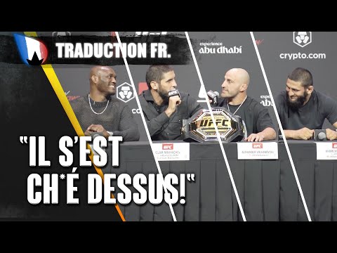 UFC 294 LA CONFERENCE DE PRESSE EN FRANÇAIS : Khamzat vs Usman & Makhachev vs Volkanovski