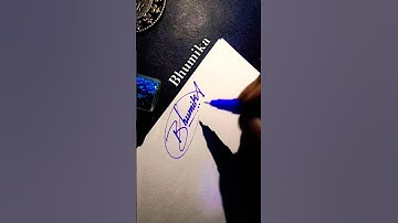 Bhumika name autograph #calligraphy #shorts 🥰🥰🥰