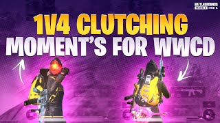 1V4 CLUTCHING MOMENTS FOR WWCD 👑 || INTENSE FIGHT 🔥 || NEON TOXIC ⛔
