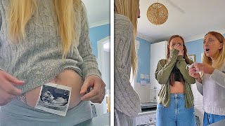SISTER REACTS TO UNEXPECTED PREGNANCY | Best Pregnancy Announcement Reaction