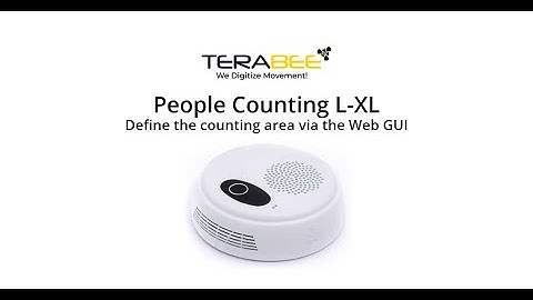 Terabee People Counting L-XL Tutorial video #4 Define the Counting area 03 2022