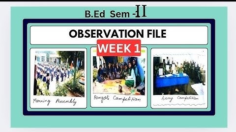 Observation file detailed analysis Part-2 | Week-1 activities #sem2#bbmku#vbu #observation#subscribe
