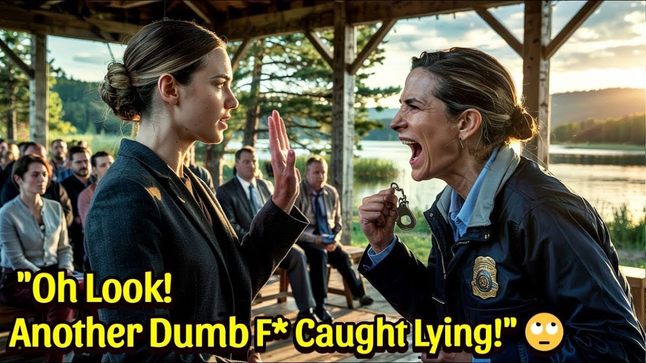 HOA Karen Stormed In to Cuff My Wife at Our Lake Cabin  Then Froze as She Took the Oath of Office!