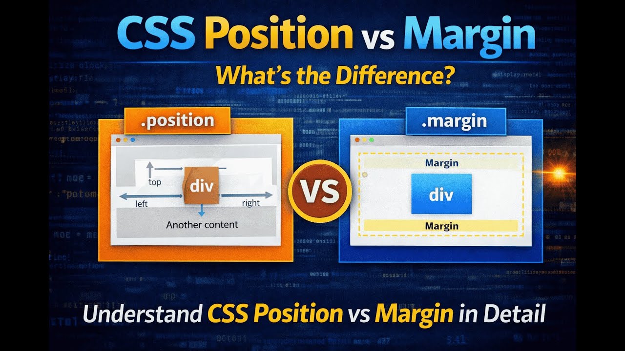 CSS Position Explained in Detail | Difference Between Position & Margin ...