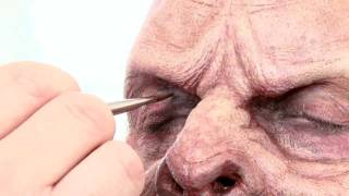 Special FX Makeup Tutorial - Foam Latex Prosthetic Application "Dweller" Part 2 screenshot 3