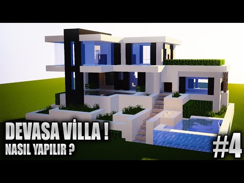 DEVASA VİLLA Nasıl Yapılır ? (Türkçe Detaylı Anlatım) Minecraft Villa Yapımları [4]