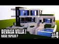 DEVASA VİLLA Nasıl Yapılır ? (Türkçe Detaylı Anlatım) Minecraft Villa Yapımları [4]