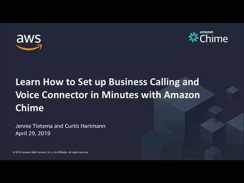 Learn How to Set up Business Calling and Voice Connector in Minutes with Amazon Chime