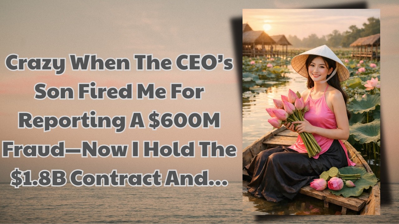 Crazy When The CEO’s Son Fired Me For Reporting A $600M Fraud—Now I Hold The $1.8B Contract And…