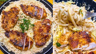 غير طابت كملوها كامل من كثرة البنة 🤤 باستا Alfredo على طريقتي دقائق و تكون واجدة 😍