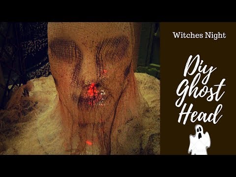 Halloween Prop| Floating Ghost Head | Witches Night | E.5
