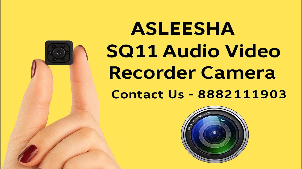 Как работает шпионская камера SQ11 с аудио- и видеорегистратором ASLEESHA?