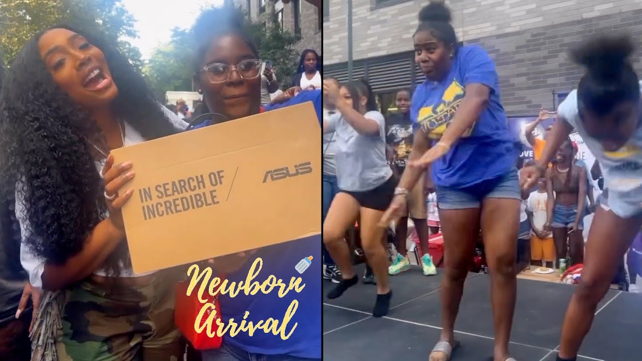 Yandy Smith & Daughter Skylar Judge Dance Contest At Her Neighborhood ...