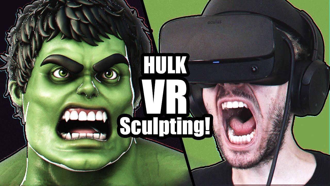 Sculpting Hulk In Virtual Reality Oculus Medium Sculpture Timelapse - butt cheeks roblox short youtube