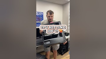 cpu HITTING 100°C?! 🥵 #techvideo #pcrepair #overheating #pcgaming #gaming