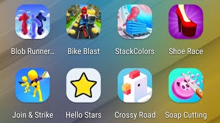 Blob Runner 3D,Bike Blast,Stack Colors,Shoe Race,Join & Strike,Hello Stars,Crossy Road,Soap Cutting screenshot 4