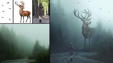 Big Deer Photo Manipulation Photoshop Tutorial
