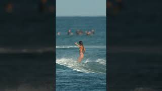 Shaley Mercado surfing in Hawaii #hawaii #longboardsurfing #girlssurf