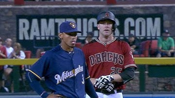 MIL@ARI: D-backs takes advantage of Brewers miscues