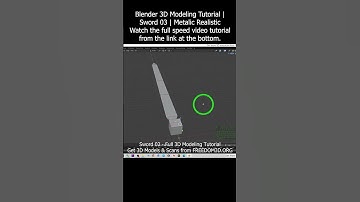Blender 3D Modeling Tutorial | Sword 03 | Metalic Realistic #blender #3dmodeling #sword #metalic