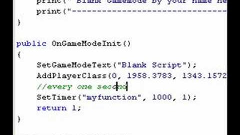 PAWN Make your own function and a timer