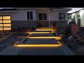 Concrete floating steps with led lightsbest in the west