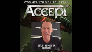 Accept @ El Paso, Tx On Oct. 5