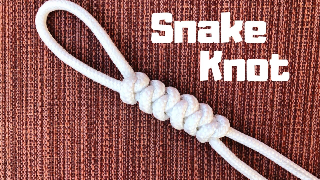 Mange Stationær Ritual How to tie the Snake Knot (easy method) - YouTube